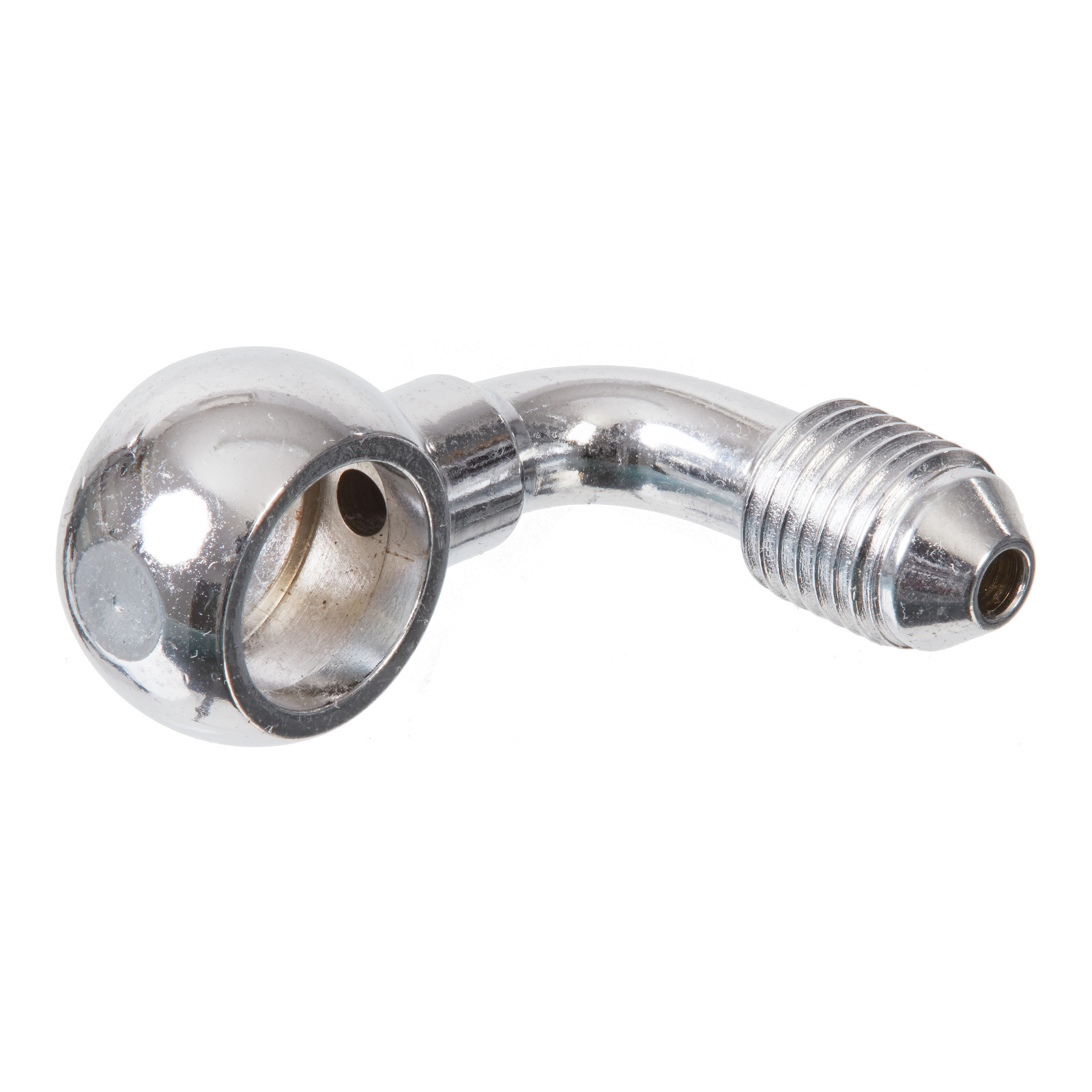 Whites Brake - 11mm (7/16") Banjo - 90° Chrome Steel