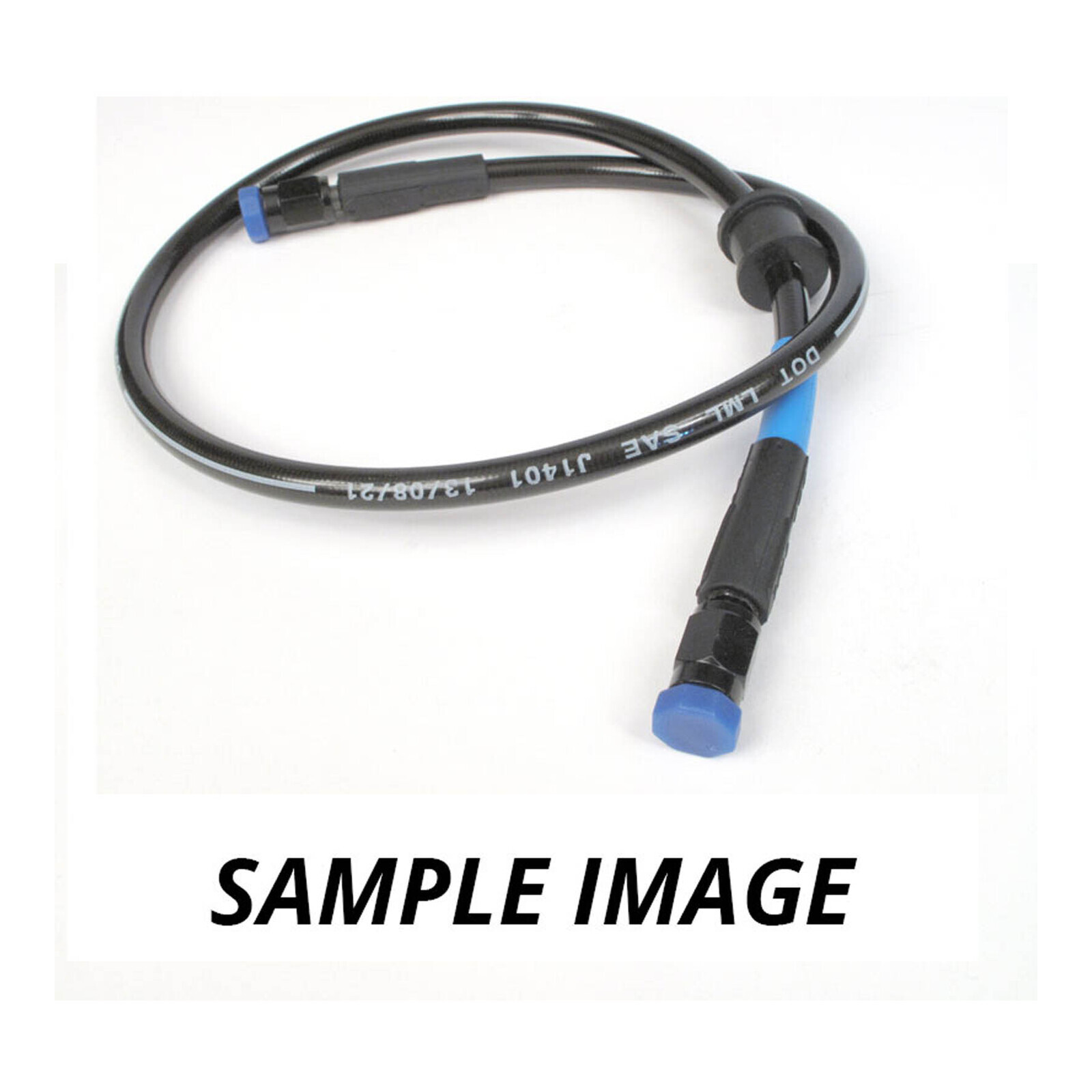 Whites Premade Brake Line - 650mm - (Dark Smoke)