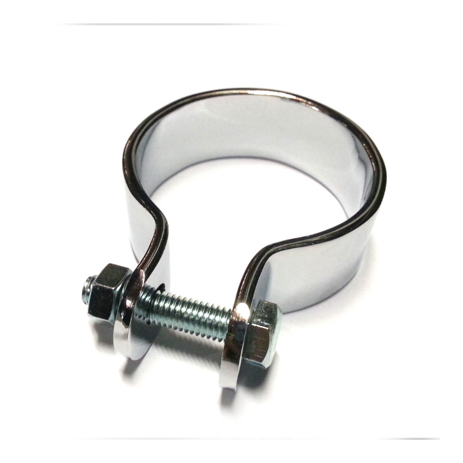 Whites Exhaust Clamp 1 1/2" Chrome 38mm