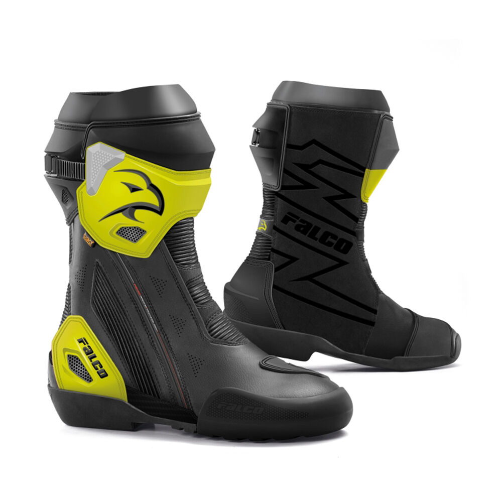 FALCO ELITE GP BLACK/FLURO BOOTS - 42