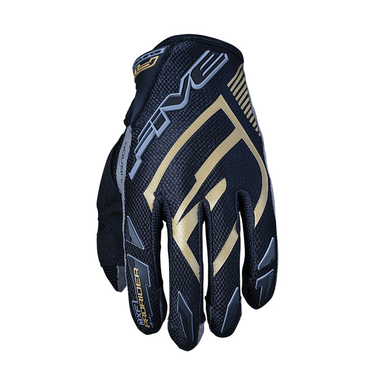 FIVE MXF PRORIDER S BLACK/GOLD GLOVES