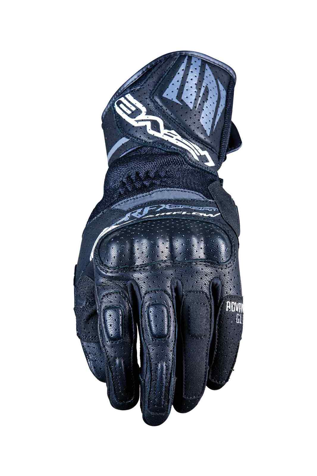 GLOVE FIVE 'RFX SPORT AIRFLOW' BLACK 8/S