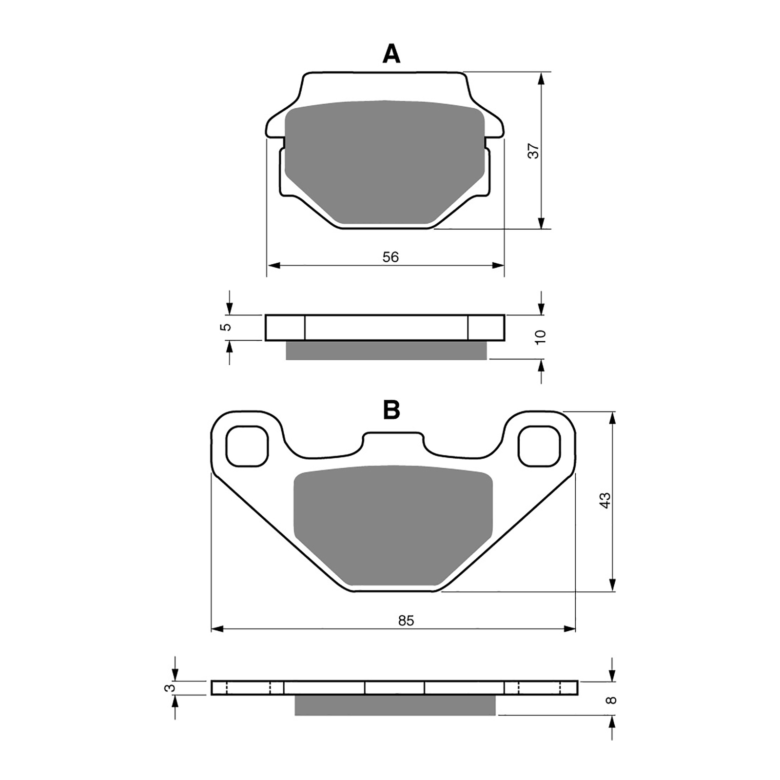 GOLDfren Brake Pads - S3 Sintered Sports