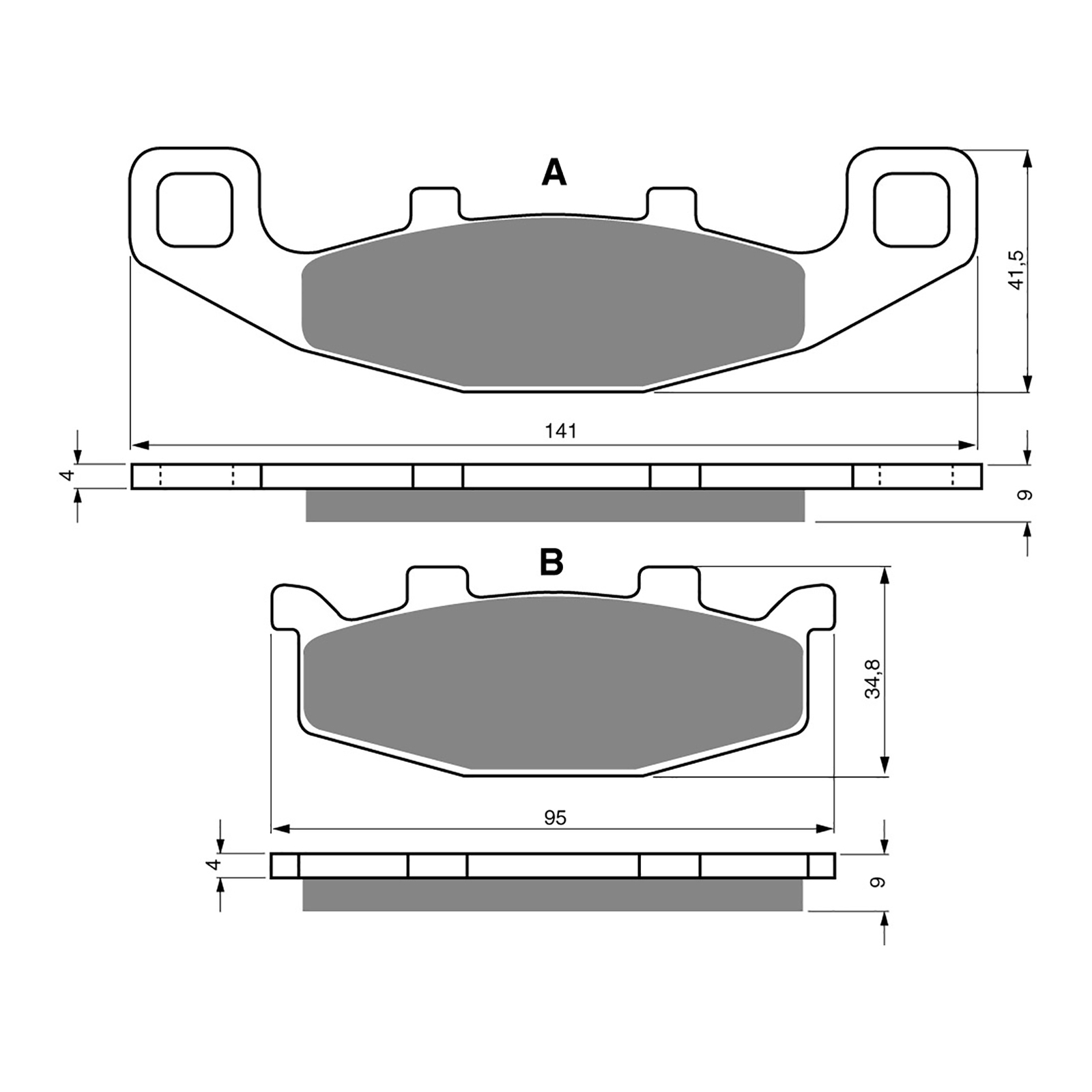 GOLDfren Brake Pads - S3 Sintered Sports