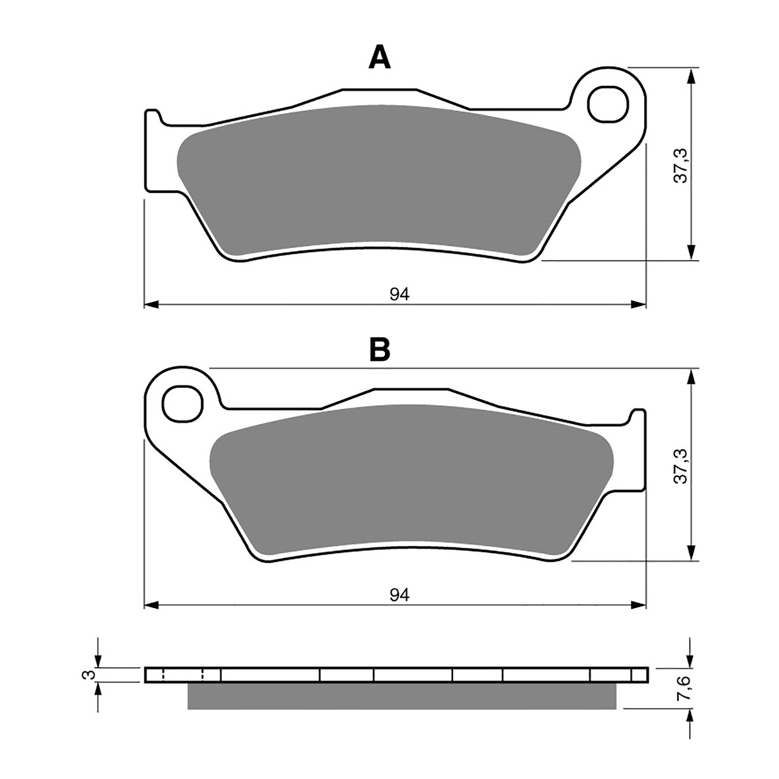 GOLDfren Brake Pads - S3 Sintered Sports