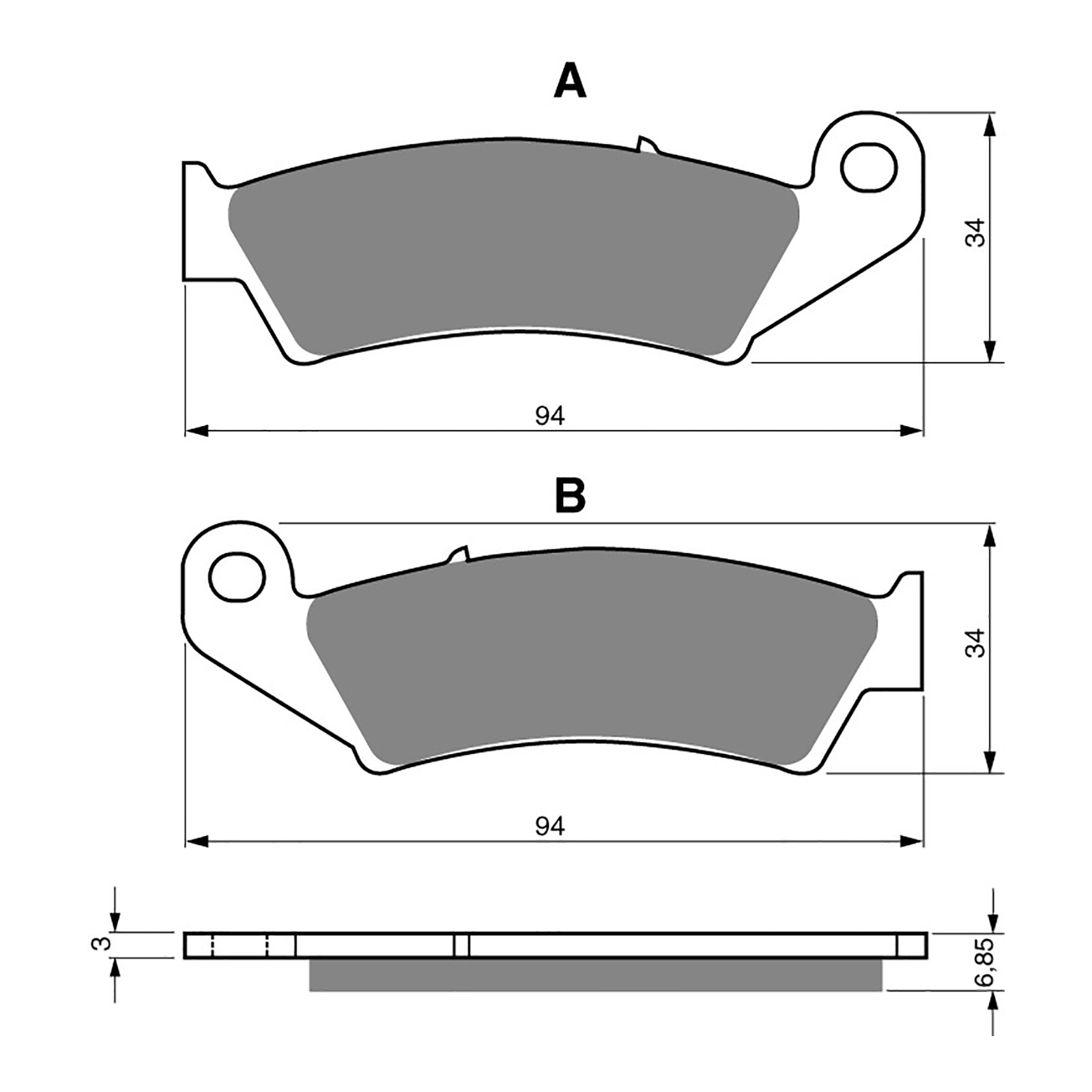 GOLDfren Brake Pads - S3 Sintered Sports