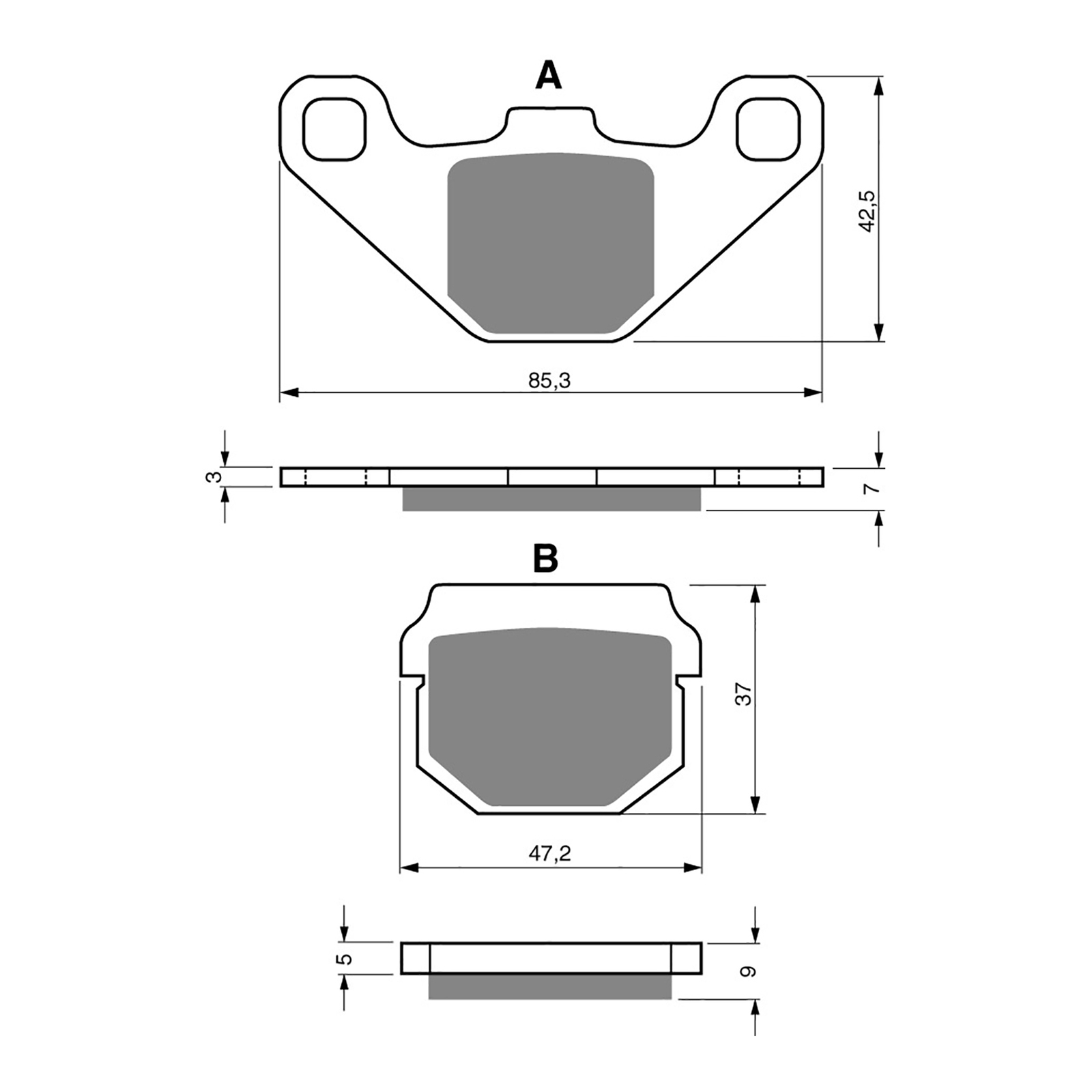 GOLDfren Brake Pads - S3 Sintered Sports