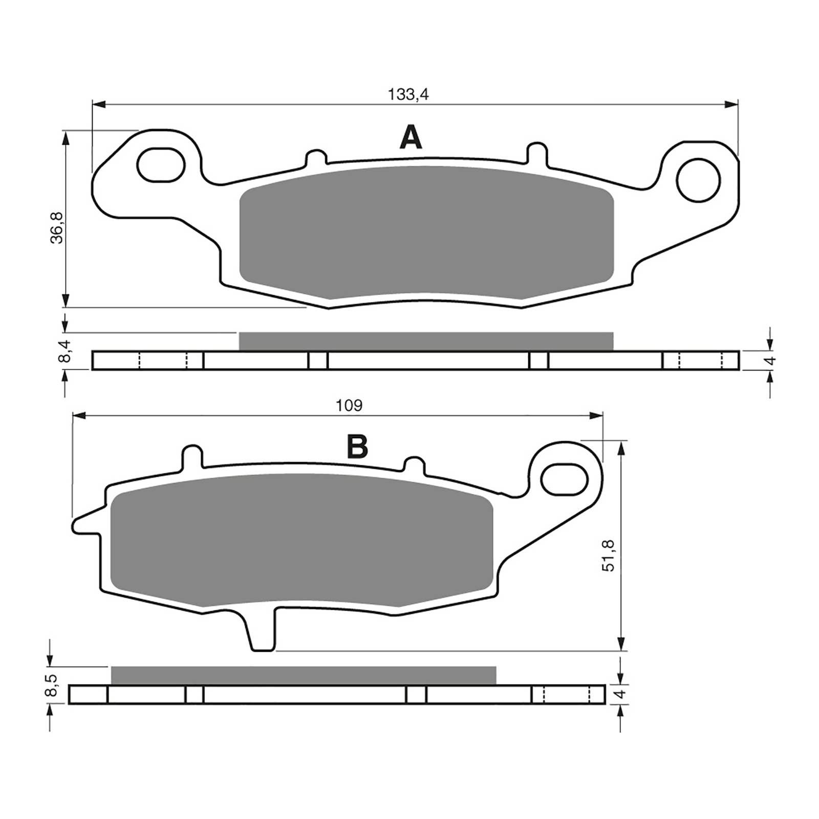 GOLDfren Brake Pads - S3 Sintered Sports