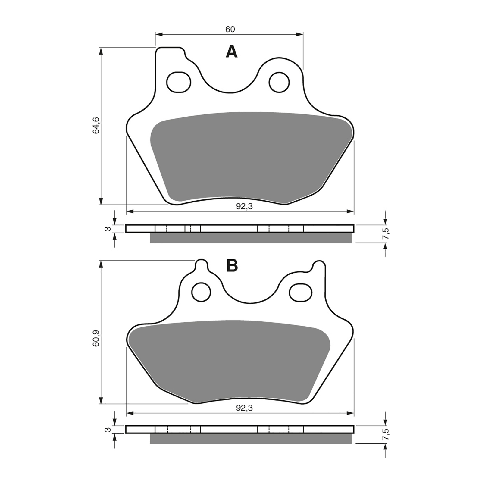 GOLDfren Brake Pads - S3 Sintered Sports