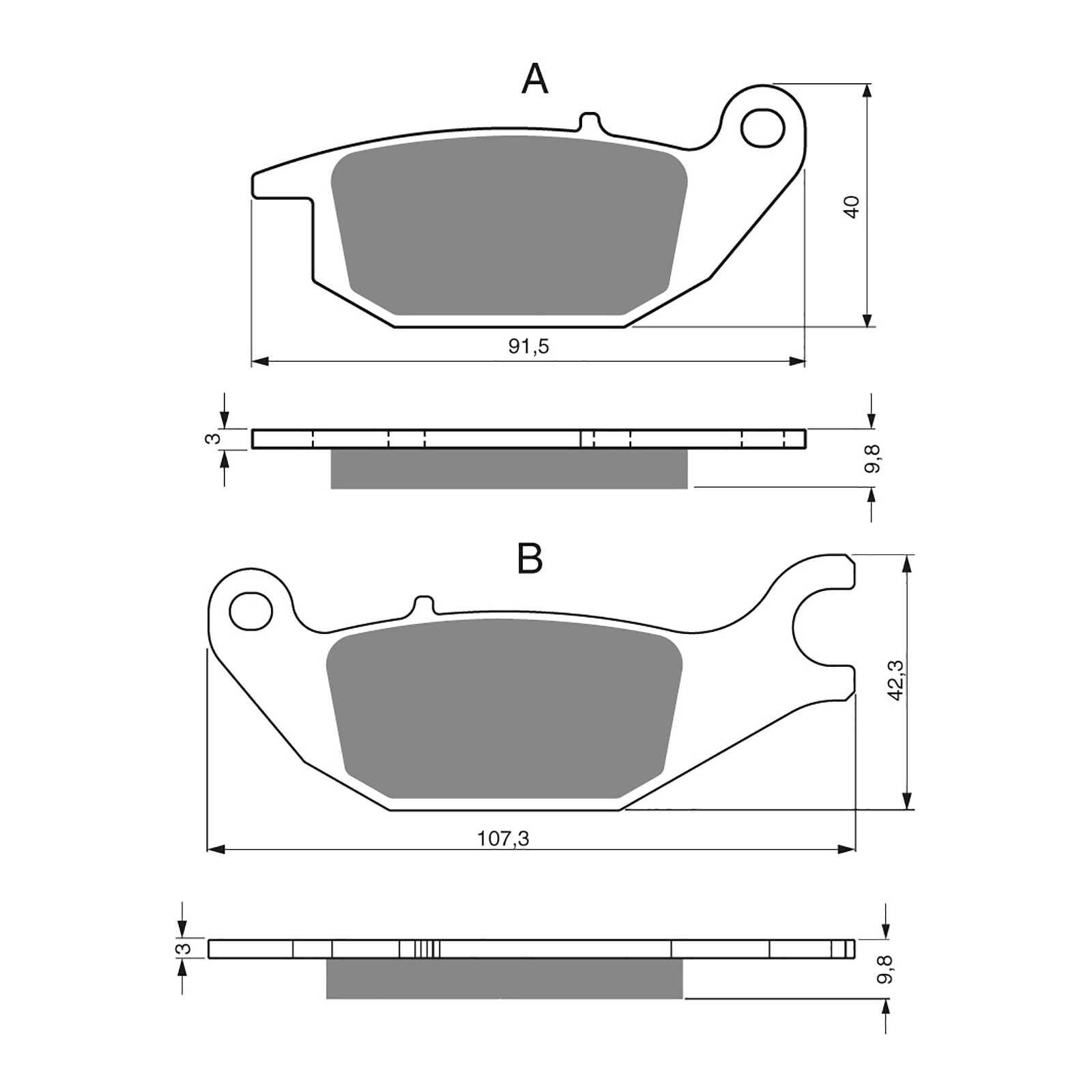 GOLDfren Brake Pads - S3 Sintered Sports