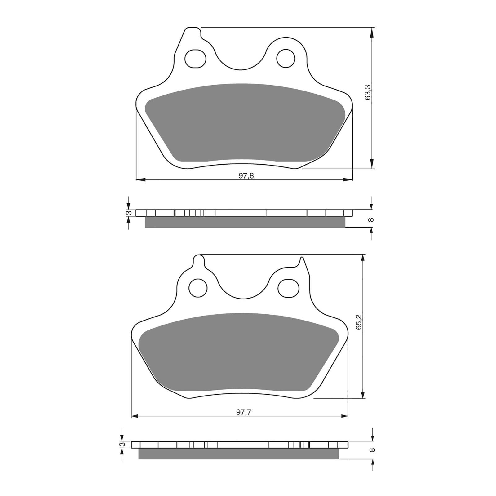 GOLDfren Brake Pads - S3 Sintered Sports