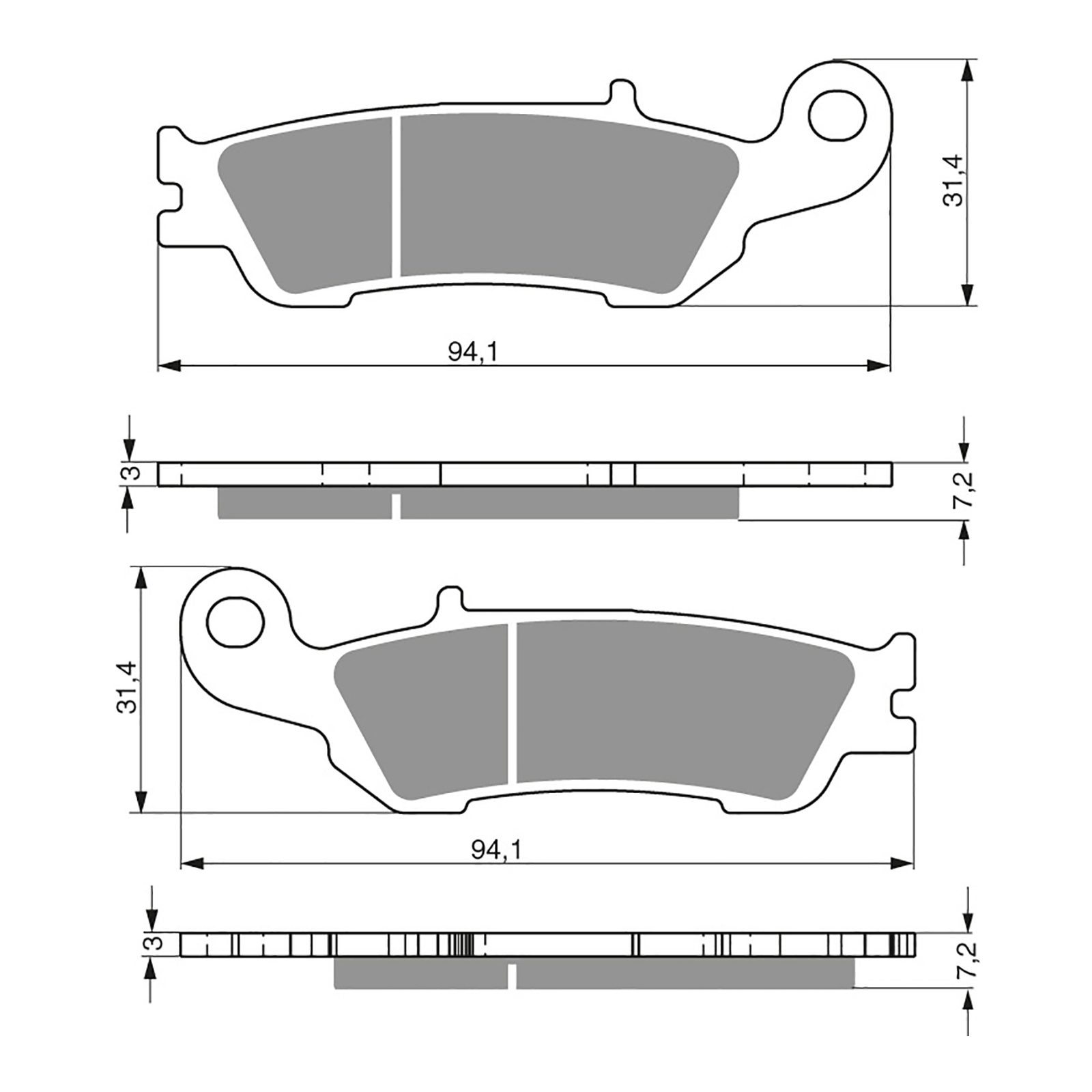 GOLDfren Brake Pads - K5 Off-Road Racing