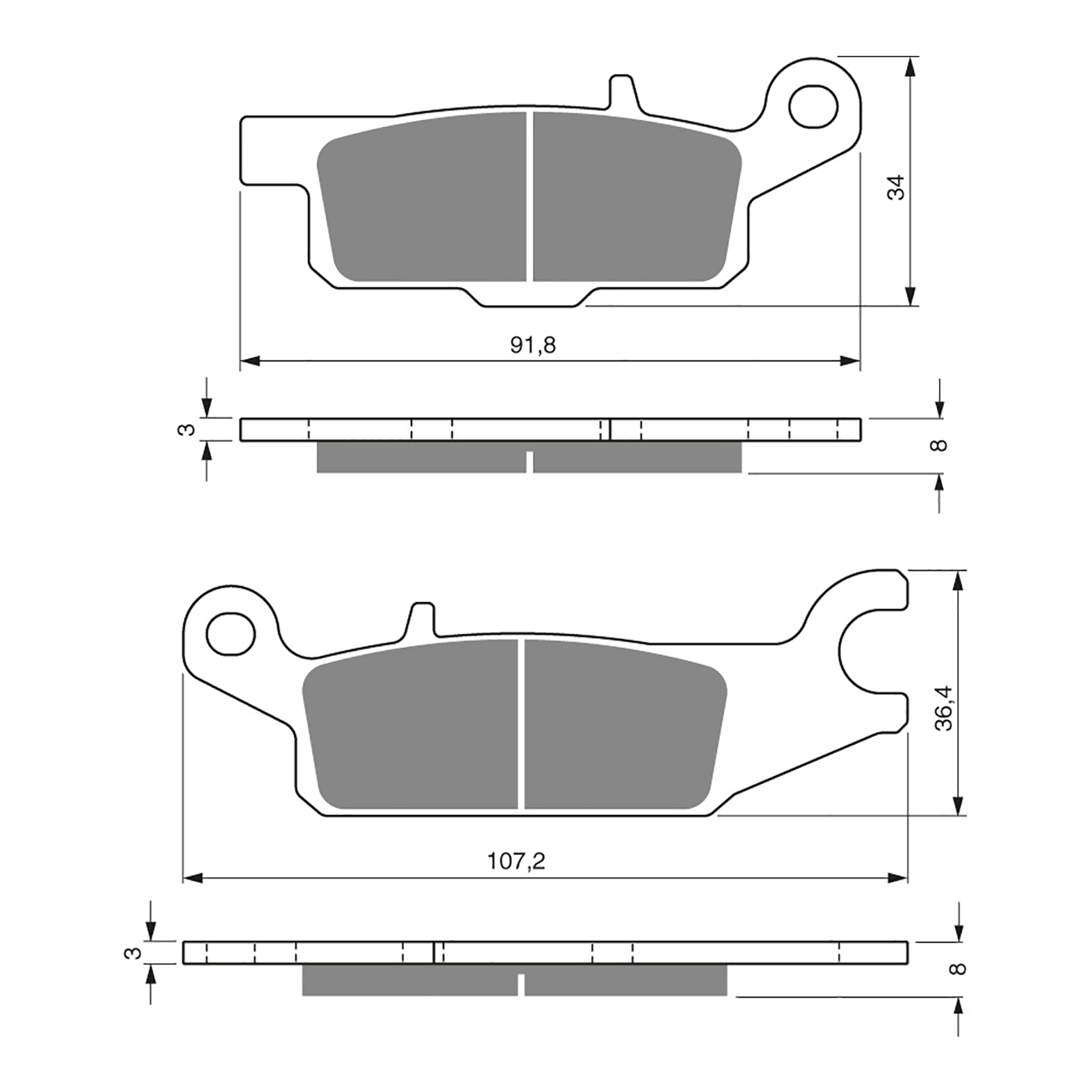 GOLDfren Brake Pads - K5 Off-Road Racing