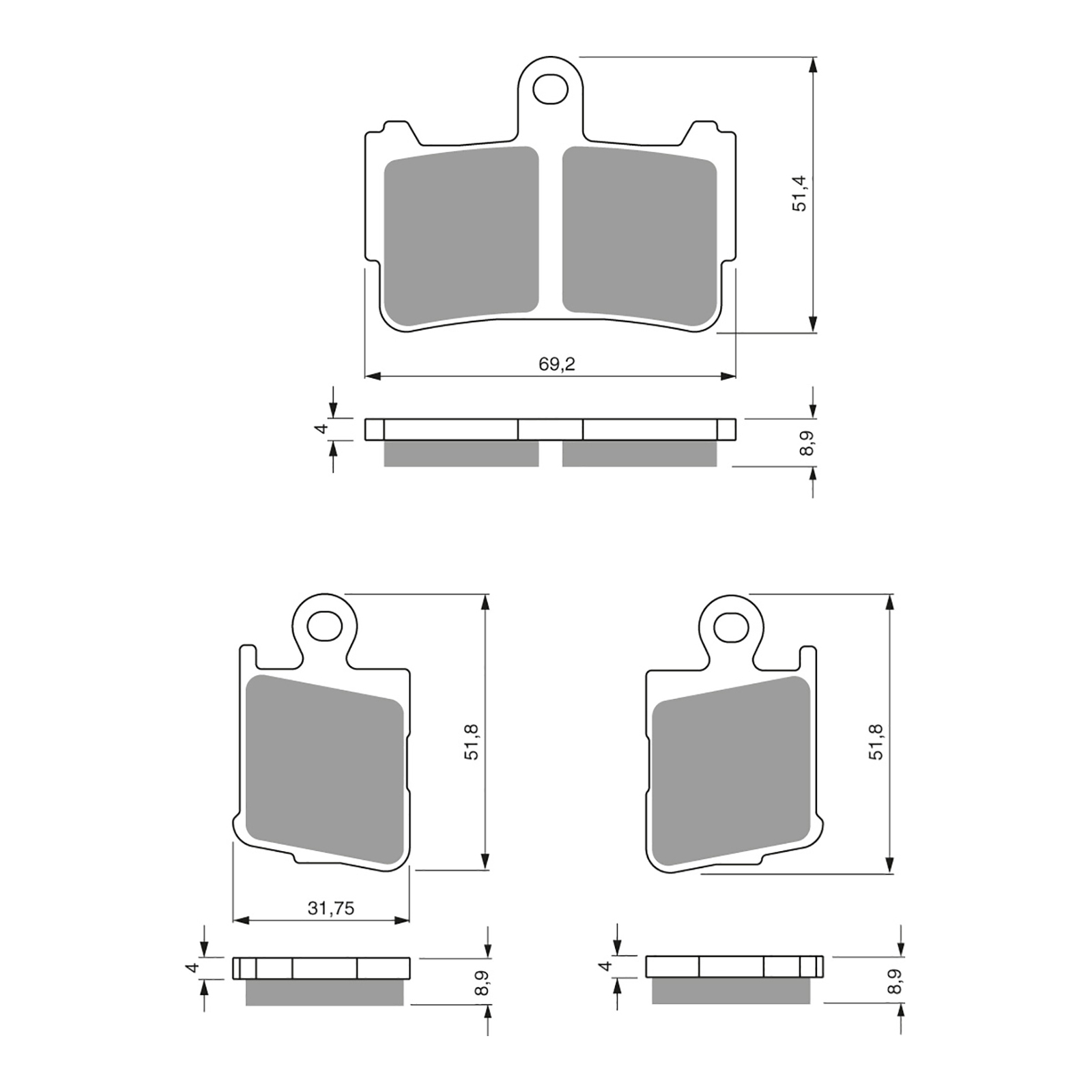 GOLDfren Brake Pads - S3 Sintered Sports