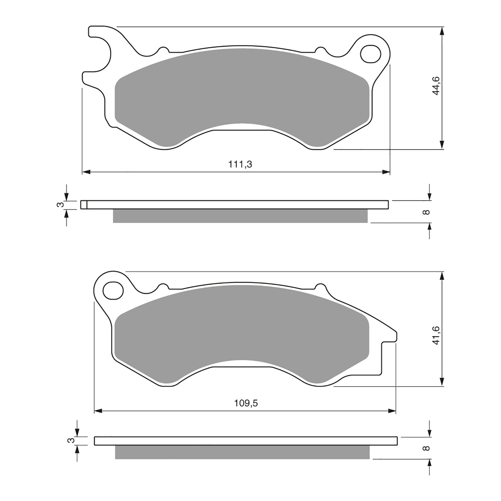 GOLDfren Brake Pads - S3 Sintered Sports