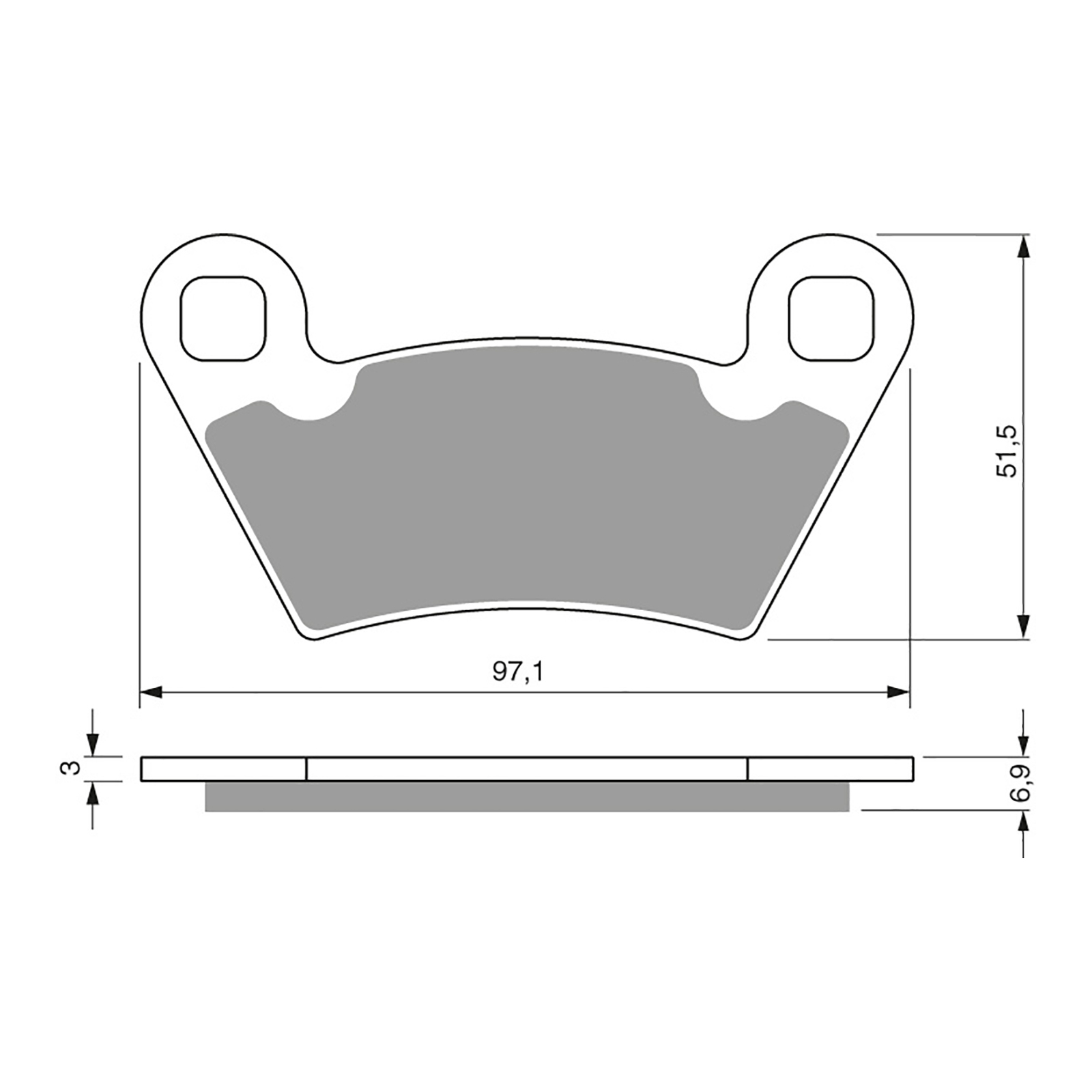 GOLDfren Brake Pads - K5 Off-Road Racing