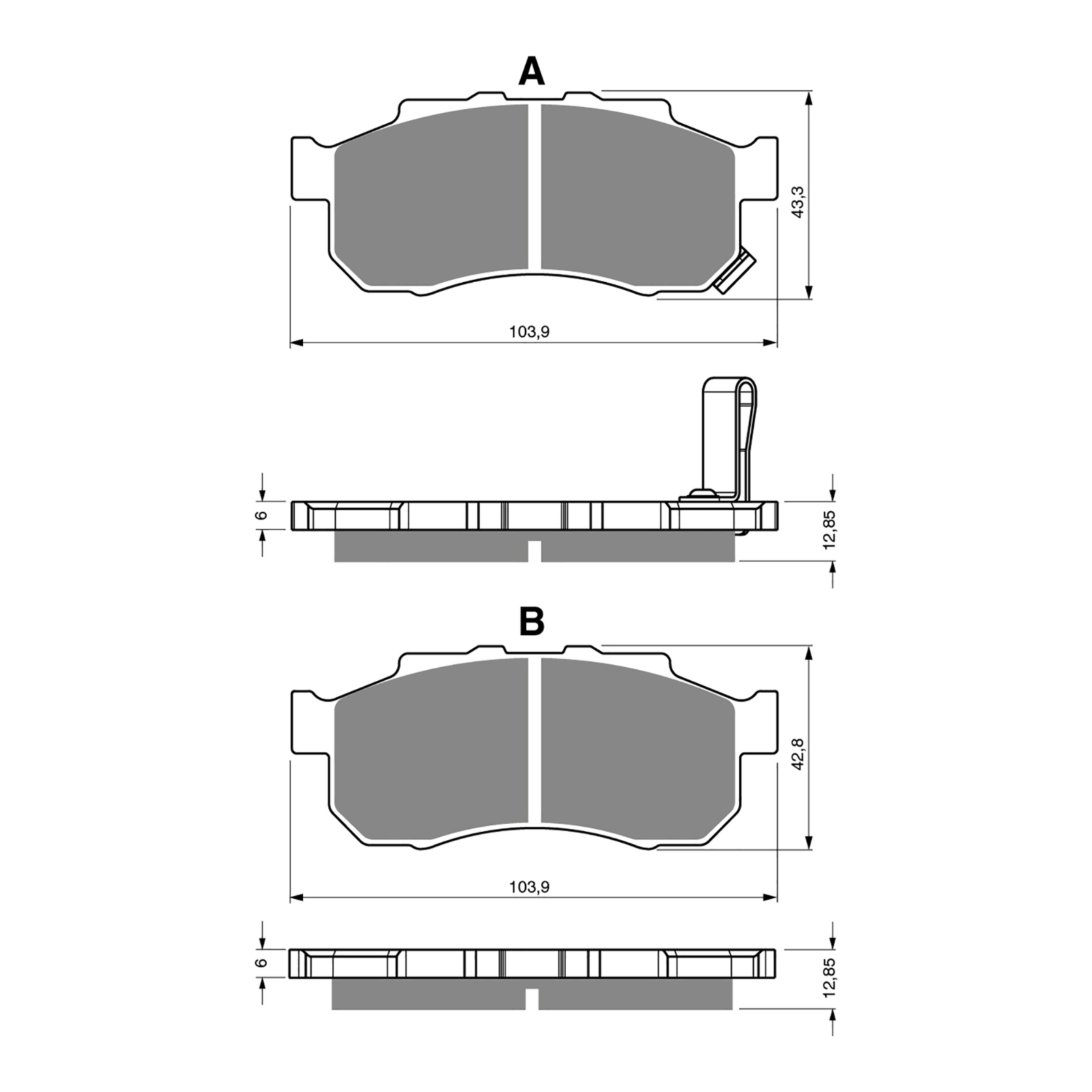 GOLDfren Brake Pads - K5 Off-Road Racing