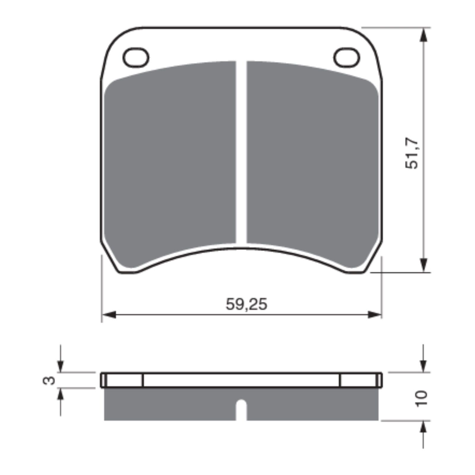 GOLDfren Brake Pads GF365 - GPR - Indent
