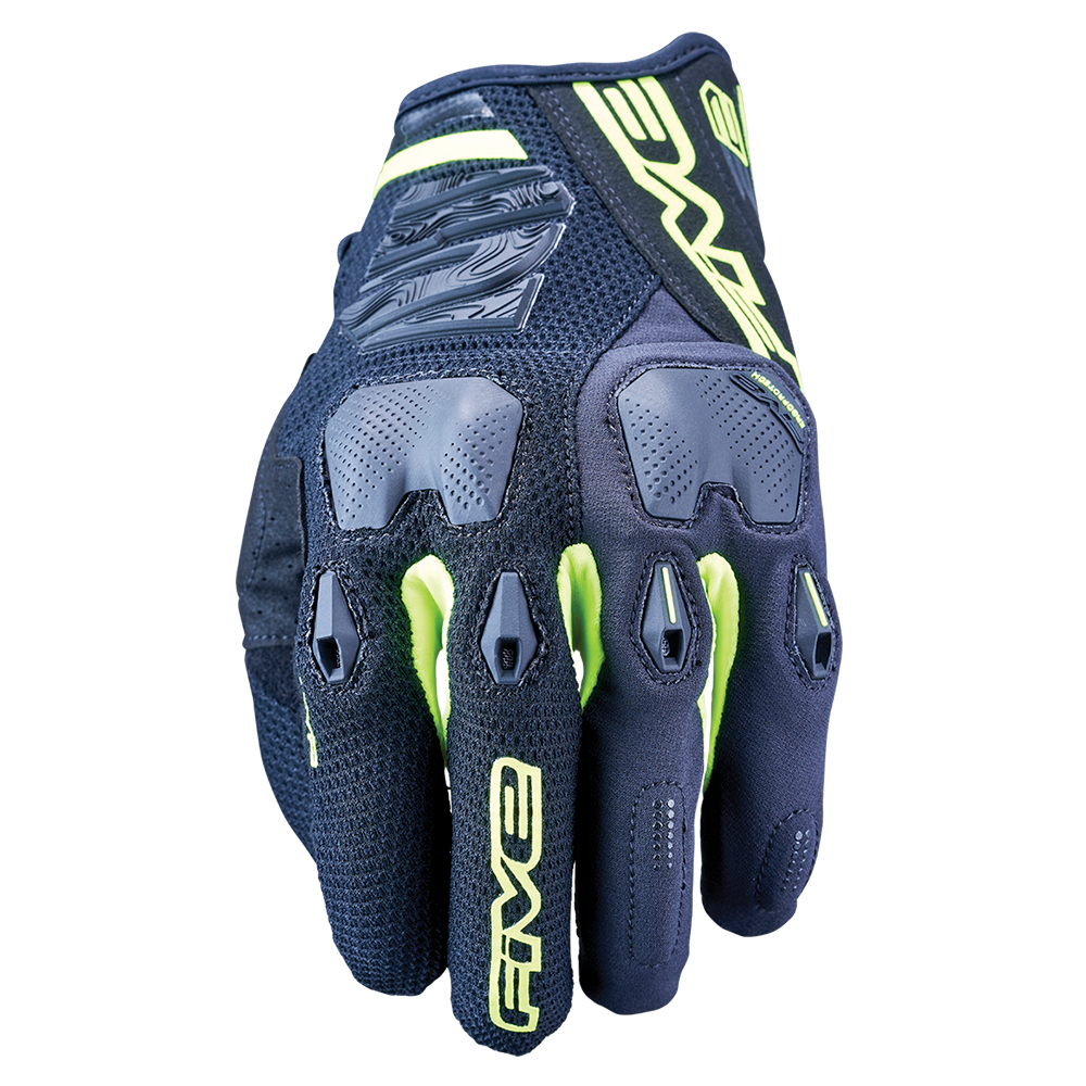 FIVE E2 ENDURO BLACK/FLURO GLOVES - XL