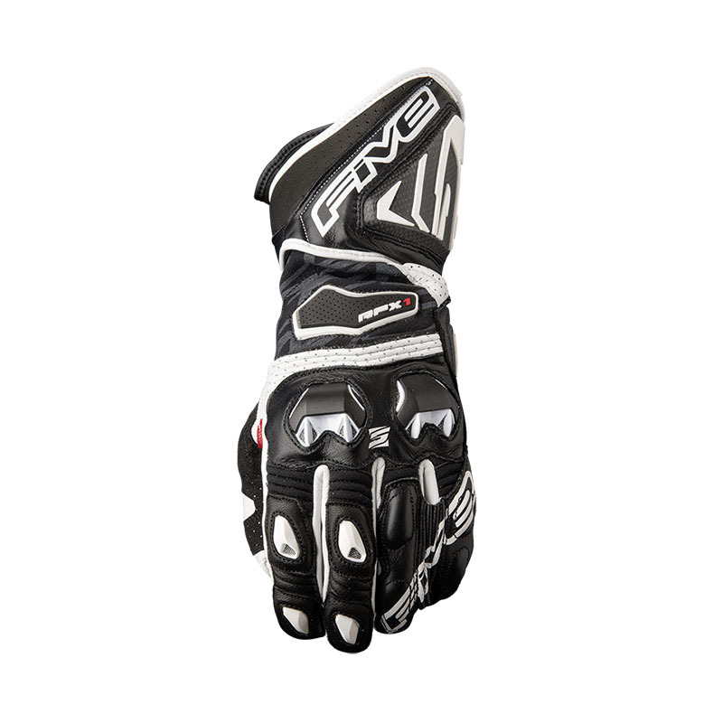 FIVE RFX-1 BLACK/WHITE GLOVES - SMALL