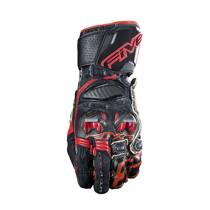 FIVE RFX RACE BLACK/RED GLOVES - 2XL