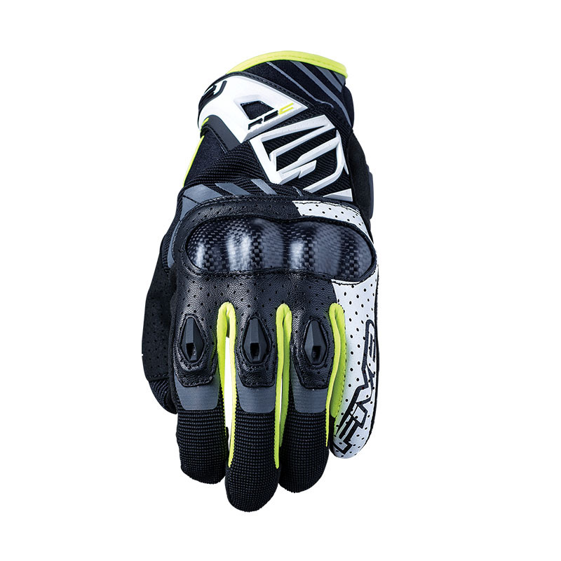 FIVE RS-C WHITE/FLURO GLOVES - 3XL