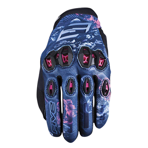 FIVE STUNT EVO 2 WOMAN FLOWERS PINK GLOVES - XL