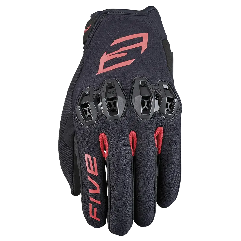 FIVE TRICKS BLACK/RED GLOVES - XL