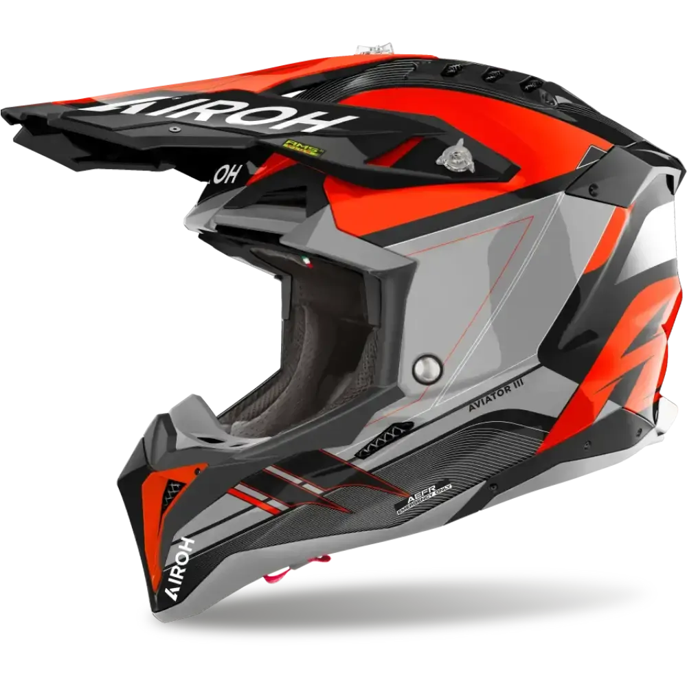 AIROH AVIATOR 3 SABER ORANGE GLOSS - S
