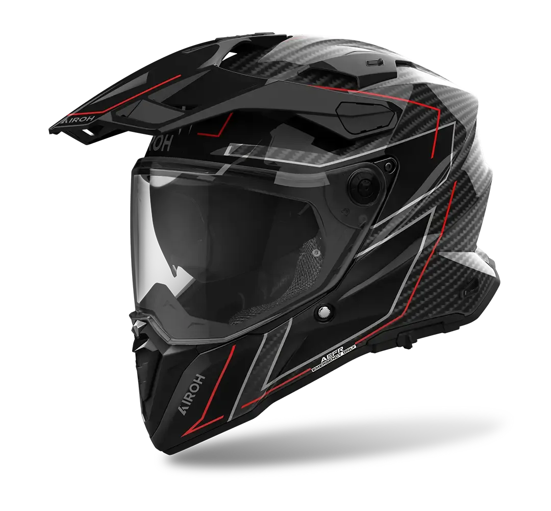 AIROH COMMANDER 2 CARBON STYLISH GLOSS - S