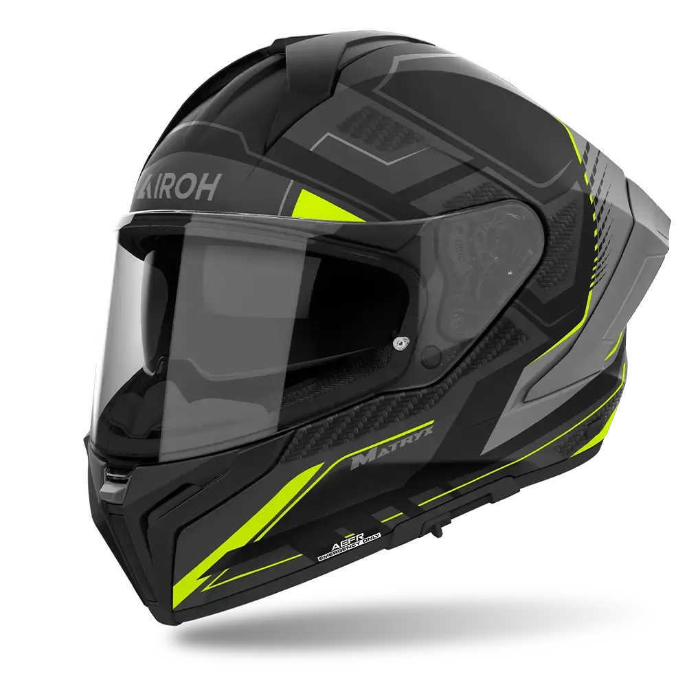 AIROH MATRYX ROCKET YELLOW MATT - S