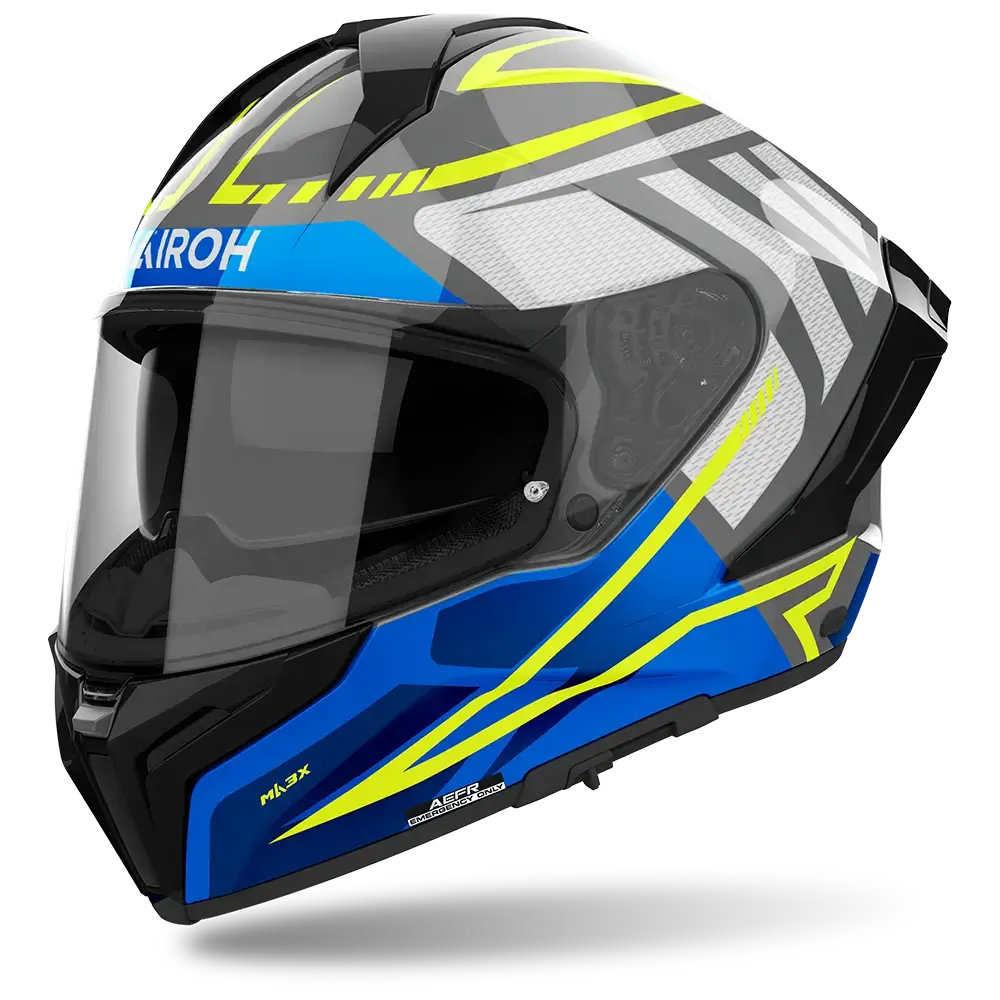 AIROH MATRYX RIDER BLUE GLOSS - L