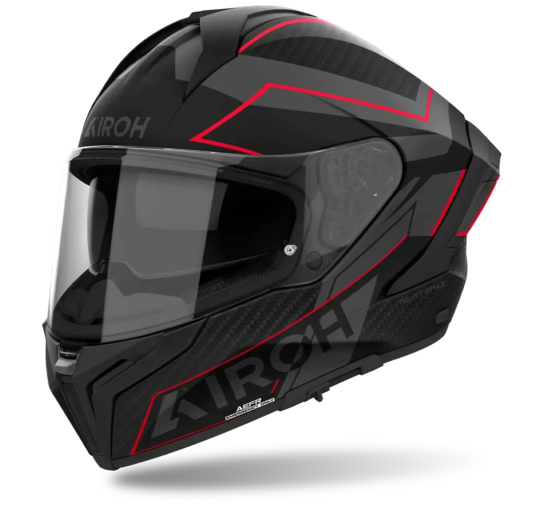 AIROH MATRYX SENTINEL RED MATT HELMET -S