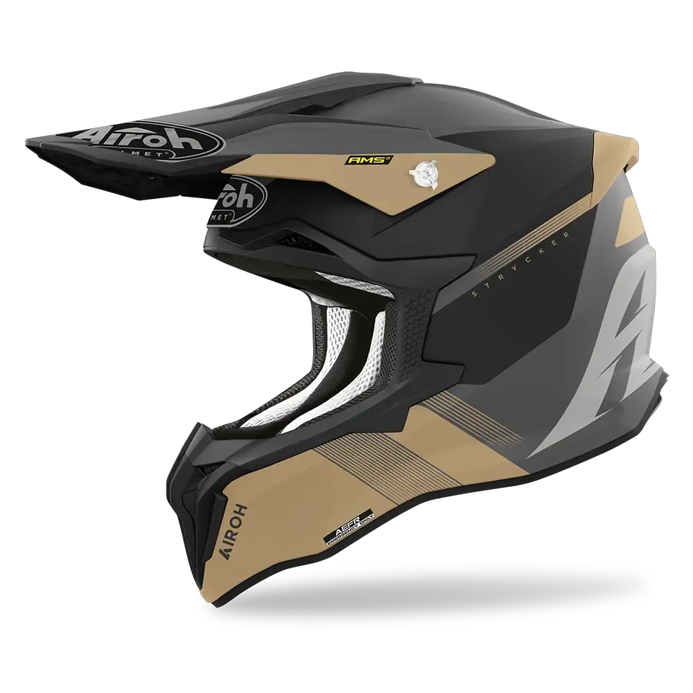 AIROH STRYKER BLAZER GOLD MATT HELMET -S