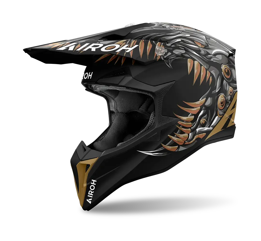 AIROH WRAAAP CYBORG MATT - M