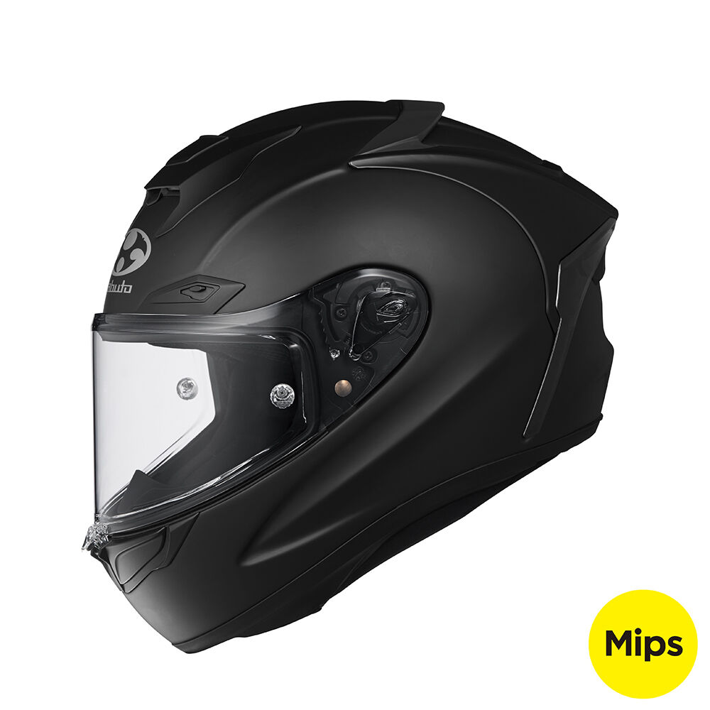KABUTO F17 GP MIPS FLAT BLACK HELMET - S