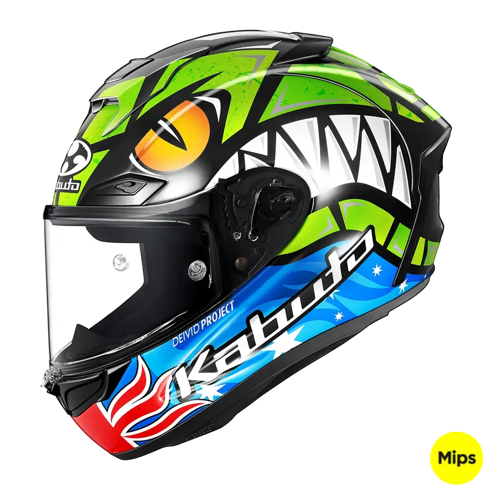 KABUTO LIMITED EDITION: F17 GP MIPS REMY GARDNER HELMET - XS