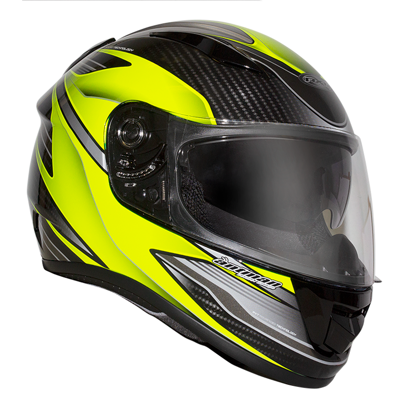 RXT EVO AXIS FLURO YELLOW HELMET - XL