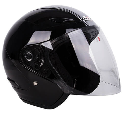 RXT METRO RETRO BLACK SILVER HELMET - XS