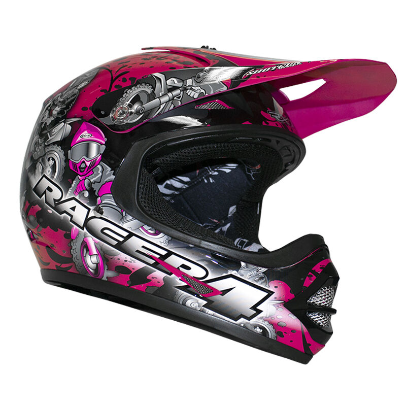 RXT RACER 4 KIDS MAGENTA HELMET - XS