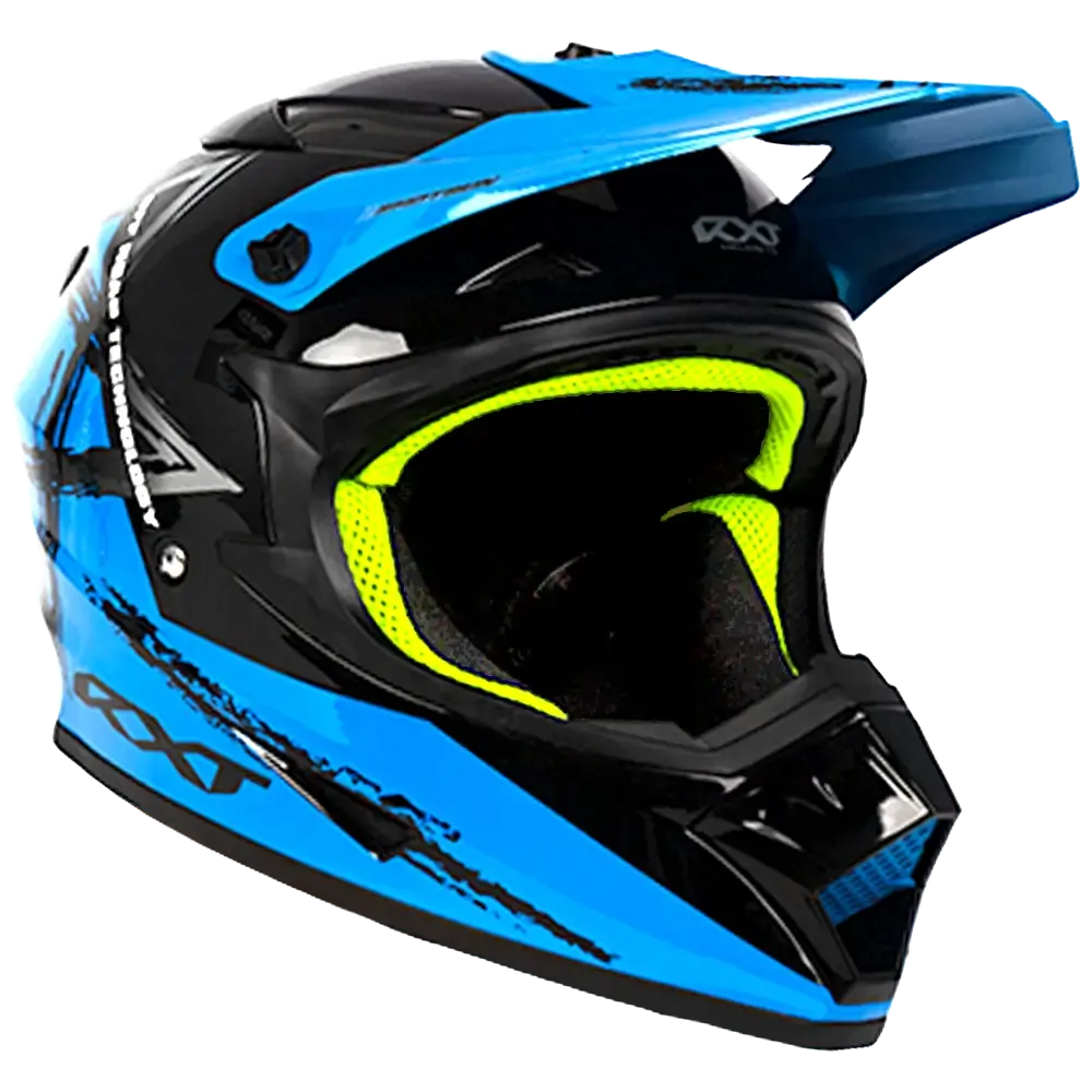 RXT SECTOR WRATH GLOSS BLACK/BLUE HELMET - XL