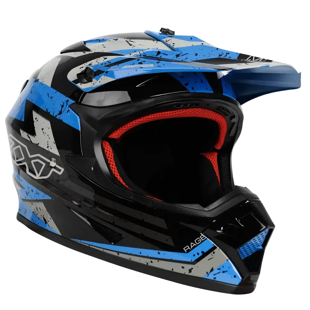 RXT SECTOR - RAGE GLOSS BLACK/BLUE - XL