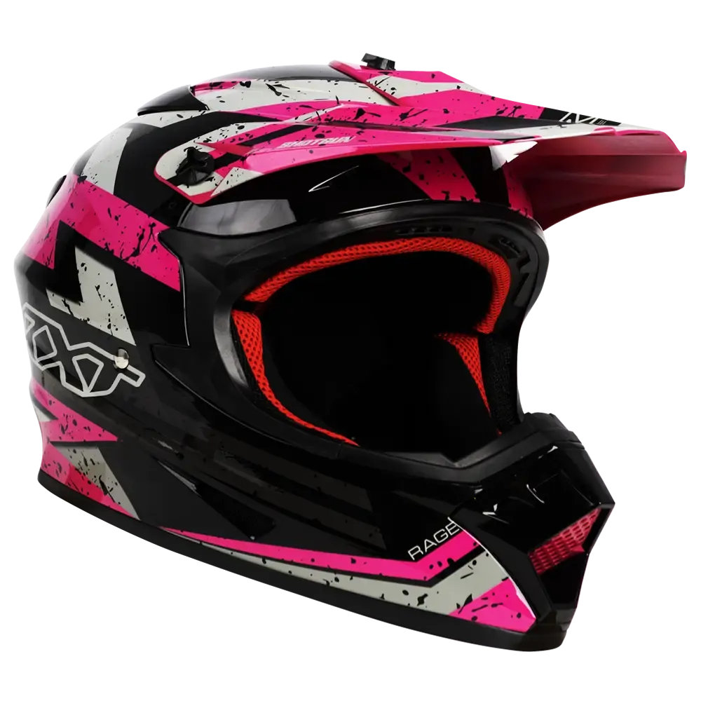 Hel RXT A727  SECTOR RAGE  Gloss Black / Magenta S