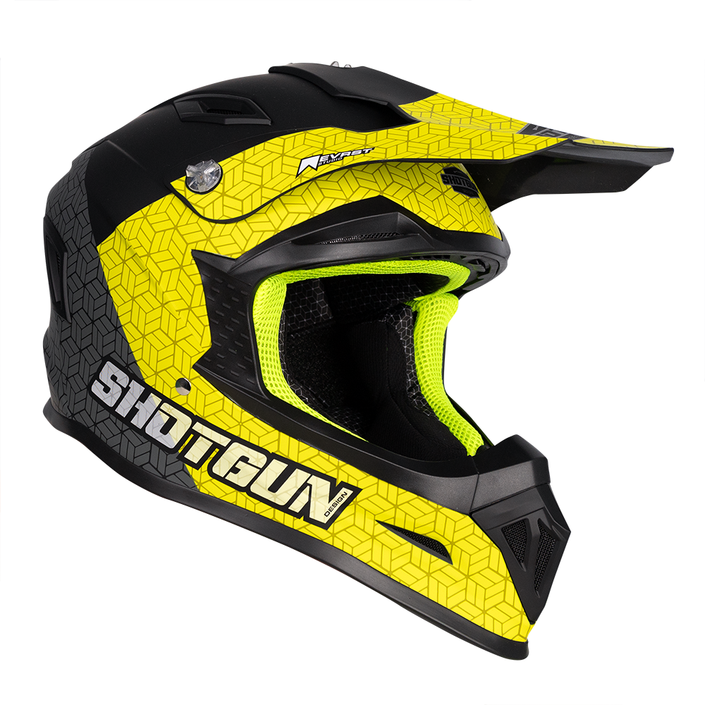 RXT SG1 ULTRA+ PRISM MATT BLACK/GREY/YELLOW HELMET - XS