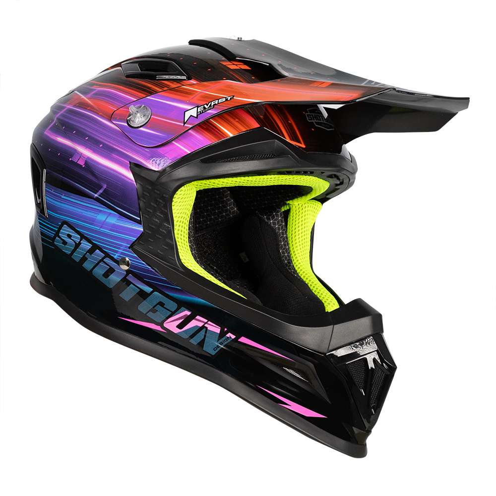 RXT SG1 ULTRA+ BLUR BLACK/PINK HELMET - XL