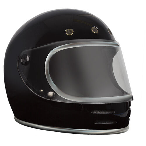 RXT STONE GLOSS BLACK / CHROME TRIM HELMET - Small