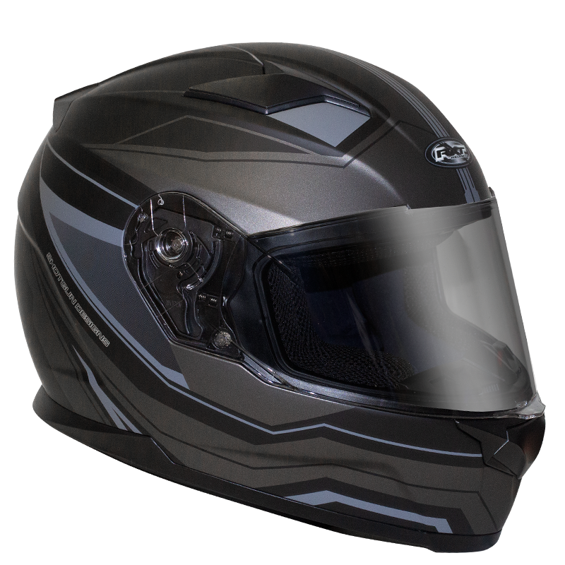 RXT STREET MISSILE MATT BLACK SILVER HELMET - XS