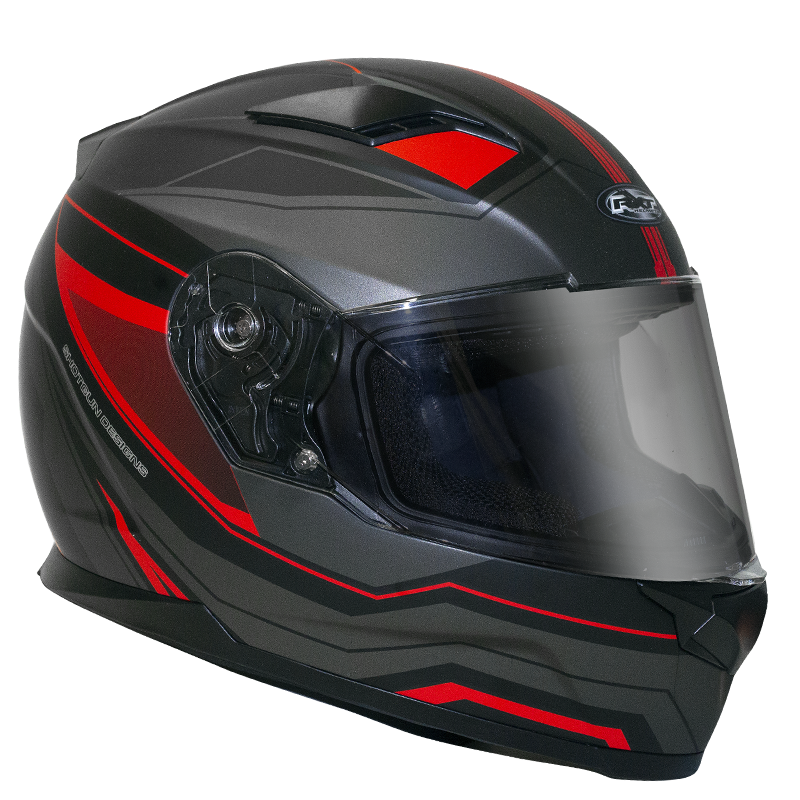 RXT STREET MISSILE MATT BLACK RED HELMET - XL