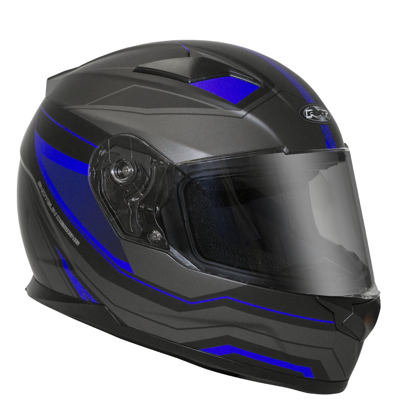 RXT STREET MISSILE MATT BLACK BLUE HELMET - SMALL