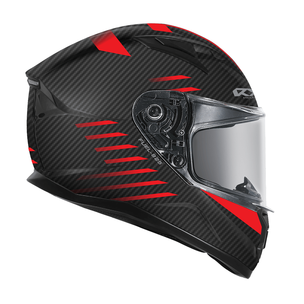 RXT STREET 2 825-FUEL MATT CARBO BLK/RED HELMET - XS